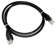 Patchcord U/UTP 6 Alantec RJ45 / RJ45 2m čierny