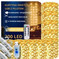 LED svetelný záves na vianočný stromček osvetlenie vianočného stromčeka pre okno 300 LED X