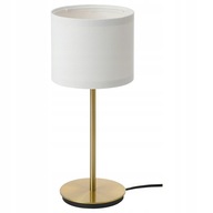 IKEA RINGSTA / SKAFTET Stolová lampa, 41 cm biela/mosadz