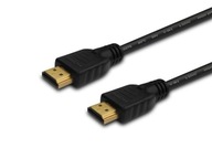 HDMI kábel (M) 10m, čierny, zlaté koncovky, v1.4 vysokorýchlostný, ethernet/3D, C