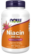 NOW Foods Vitamín B3 PP Niacín Niacín 500 mg 250 t