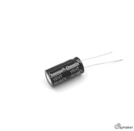 100uF / 10V THT elektrolytický kondenzátor