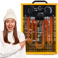 OHRIEVAČ, VENTILÁTOR, ELEKTRICKÝ RADIÁTOR, 3,3 kW, VÝKON.