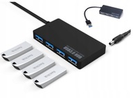 Adaptér HUB 4-v-1 4xUSB 3.0 USB adaptér Rozdeľovač portov