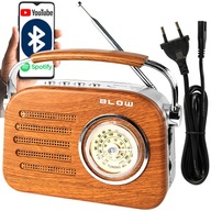 RETRO STAVEBNÉ PRENOSNÉ KUCHYNSKÉ FM RÁDIO BLUETOOTH NA SIEŤOVOU BATÉRIU