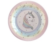 Narodeninové taniere Pastel Unicorn 23cm 10ks