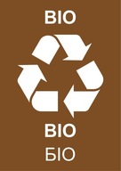 Recyklácia nálepiek ~A6 BIO (PL, ENG, UKR)