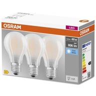 OSRAM 3x E27 LED žiarovka 6,5W = 60W 4000K FILAMENT