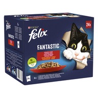 FELIX Fantastické kuracie, hovädzie, králičie, jahňacie 24x85g = 2,04 kg