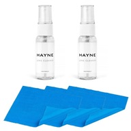 2x Hayne LENS CLEANER + 3x handrička 15x18 cm (modrá)