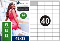 A4 PREMIUM etikety (40 na A4/100) 49x28 / 4000 ks