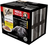 SHEBA MEGA PACK ZMES CHUTÍ V HYDINOVEJ OMÁČKE 32x85g