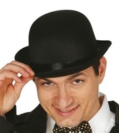 BOWLER HAT CLASSIC BLACK RETRO PARTY