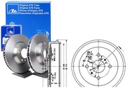 SÚPRAVA BRZDOVÉHO BUBNU ATE24.0220-0046.1 A T E