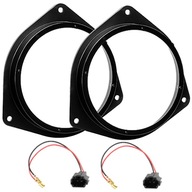 2x Dištančné podložky reproduktorov do auta 165mm pre TOYOTA RAV4 YARIS + PLUGS