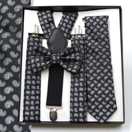 Pánska súprava na košeľu, traky, kravatu, motýlika KMS6