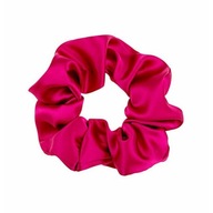 ALMANIA Scrunchie Fuchsiová hodvábna elastická