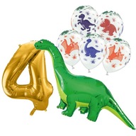 SET DINOSAUROV 4 ročné BALÓNY BRACHIOSAUR 100 cm