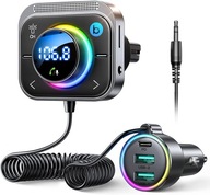 JOYROOM FM TRANSMITER BLUETOOTH RÝCHLA NABÍJAČKA DO AUTOMOBILKU 30W