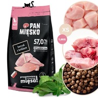 Pán Mäso pre mačky Kuracie králičie mačiatka 1,6 kg