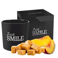 Veľká vonná sviečka Just Smile Candle v skle Bispol 300g