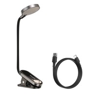 Mini lampa Baseus, LED lampa s klipom, šedá