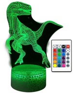 3D LED USB DINOSAUROVÁ LAMPA NOČNÁ LAMPA pre DIEŤA