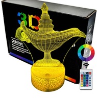 Aladinova 3D LED LAMPA nočná lampa