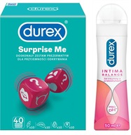 DUREX Surprise me MIX 40 kondómy + GEL balance