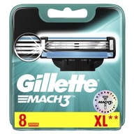 Gillette Mach 3 žiletky, 8 ks, náplne