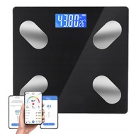 ANALYTICKÁ KÚPEĽŇOVÁ VÁHA SMART ANDROID iOS PRESNÉ MERANIE 180 kg SKLO