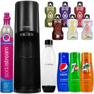 SODASTREAM TERRA SATURÁTOR VODY + SIRUPY PEPSI MIRINDA 7UP + VRECKÁ