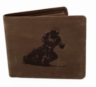 Motocykel kožená trosková peňaženka