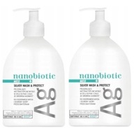 NANOBIOTIC MED Strieborné mydlo v géli 2 x 500 ml