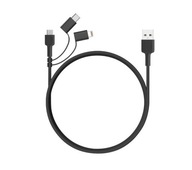 Aukey USB - USB-C / microUSB / Lightning kábel