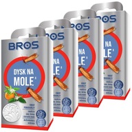 4x BROS DISK na mole, oblečenie, vajíčka, larvy, Vôňa pomaranča, veci, oblečenie