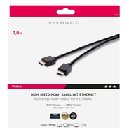 HDMI-HDMI 7m 2.0 4K UHD/HDR 18Gbit/s ARC VIVANCO W-WA kvalita