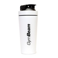 VEĽKÁ OCEĽOVÁ ŠPORTOVÁ ŠKRAJKA NA FĽAŠE NA VÝŽIVU - GymBeam 750 ml biela