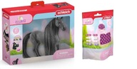 Schleich 2v1 KRÁSNA KOBYLA kone kôň KRÁSNY VLAS 42581 + DOPLNKY K KONOM