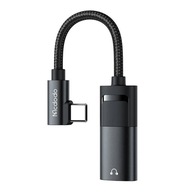 USB-C na AUX mini jack 3,5 mm + USB-C adaptér, Mcdodo CA-1880 (čierny)