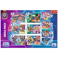 PAW PATROL PUZZLE 4V1 THE MIGHTY MOVIE HAPPY DOGS DAY TREFL