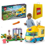 LEGO 41741 Záchranná dodávka pre psov + ŠTIEPAČKA NA TEHLY + TAŠKA