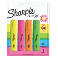 Sharpie FLUO XL Mix 4-farebná súprava zvýrazňovačov