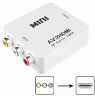 Adaptér Konvertor z AV 3x RCA cinch na HDMI