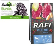 RAFI Adult Lamb 10kg s krmivom pre psov Jahňacie