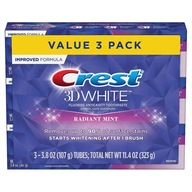 Crest 3D White Radiant Mint pasta 3 bal