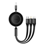 KÁBEL USB 3V1 BASEUS MICRO LIGHTNING USB-C 1.1M