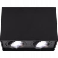 GU10 LED DOUBLE BLACK Prisadené stropné svietidlo