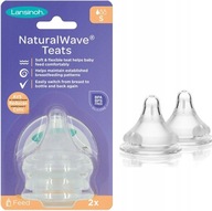 LANSINOH Pomalý cumlík S 0-3m NaturalWave 2 ks