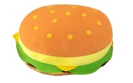 HAMBURGER PLYŠOVÝ VANKÚŠ PLYŠOVÁ HRAČKA MASKOT HRAČKA PRE DETI 40CM